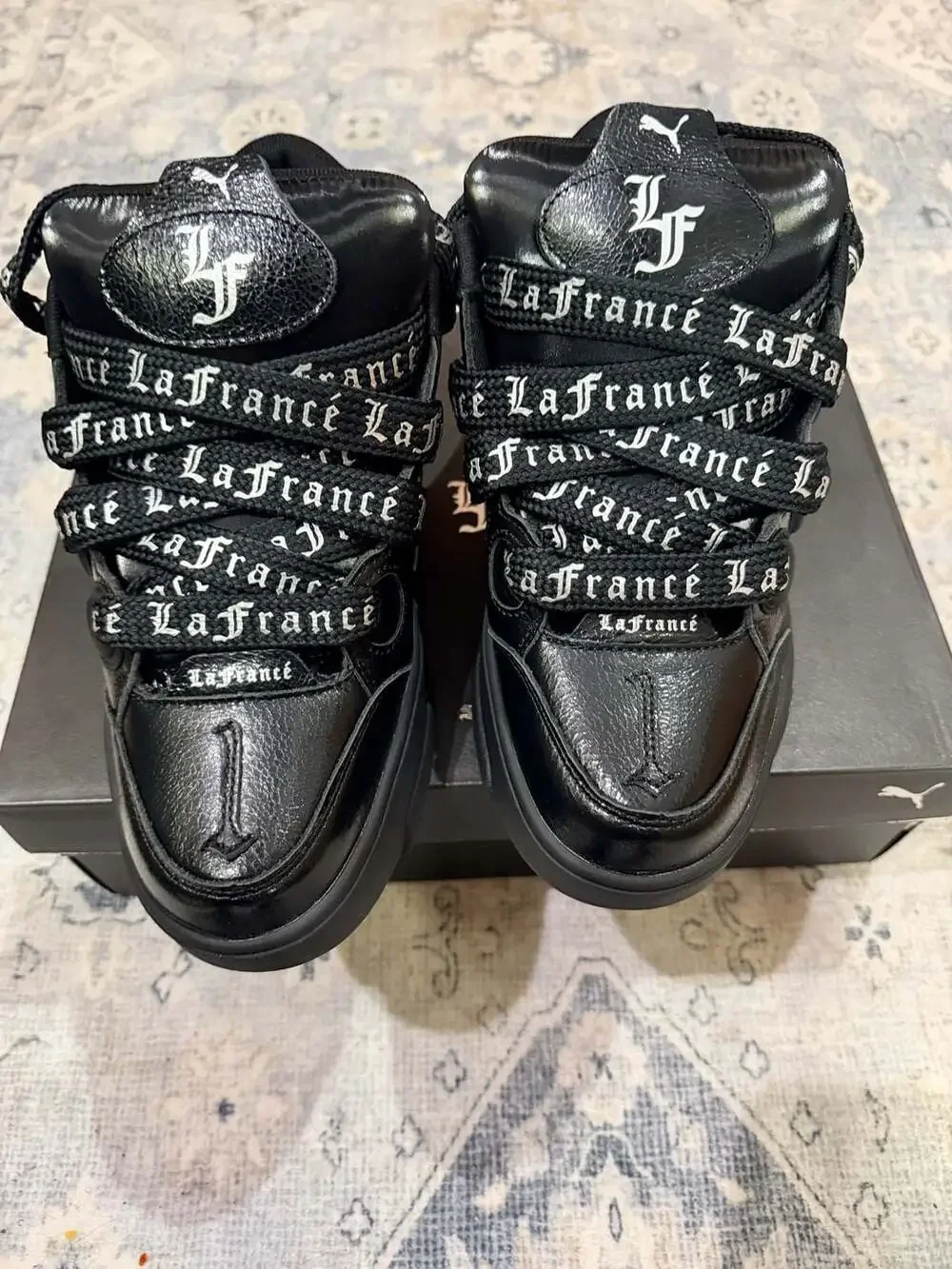 Puma La Francé Black Chrome Sneakers Size 10 - Rare - GREAT DEAL